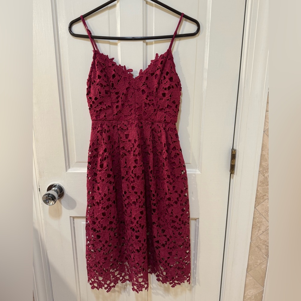 ASTR The Label Lace Midi Dress